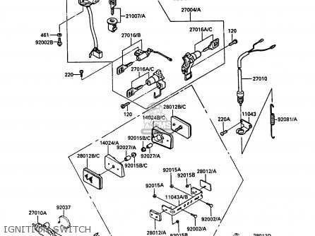 IGNITION SWITCH - ZX900A5A GPZ900R 1988 UNITED KINGDOM
