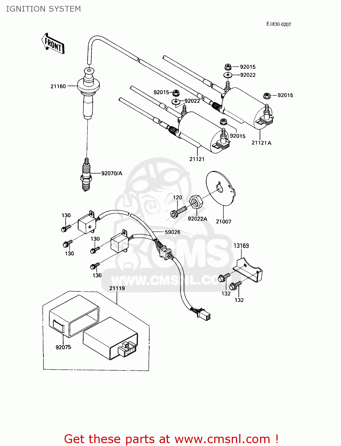 IGNITION SYSTEM ZX900A6 1989 EUROPE UK FR FG NR SD