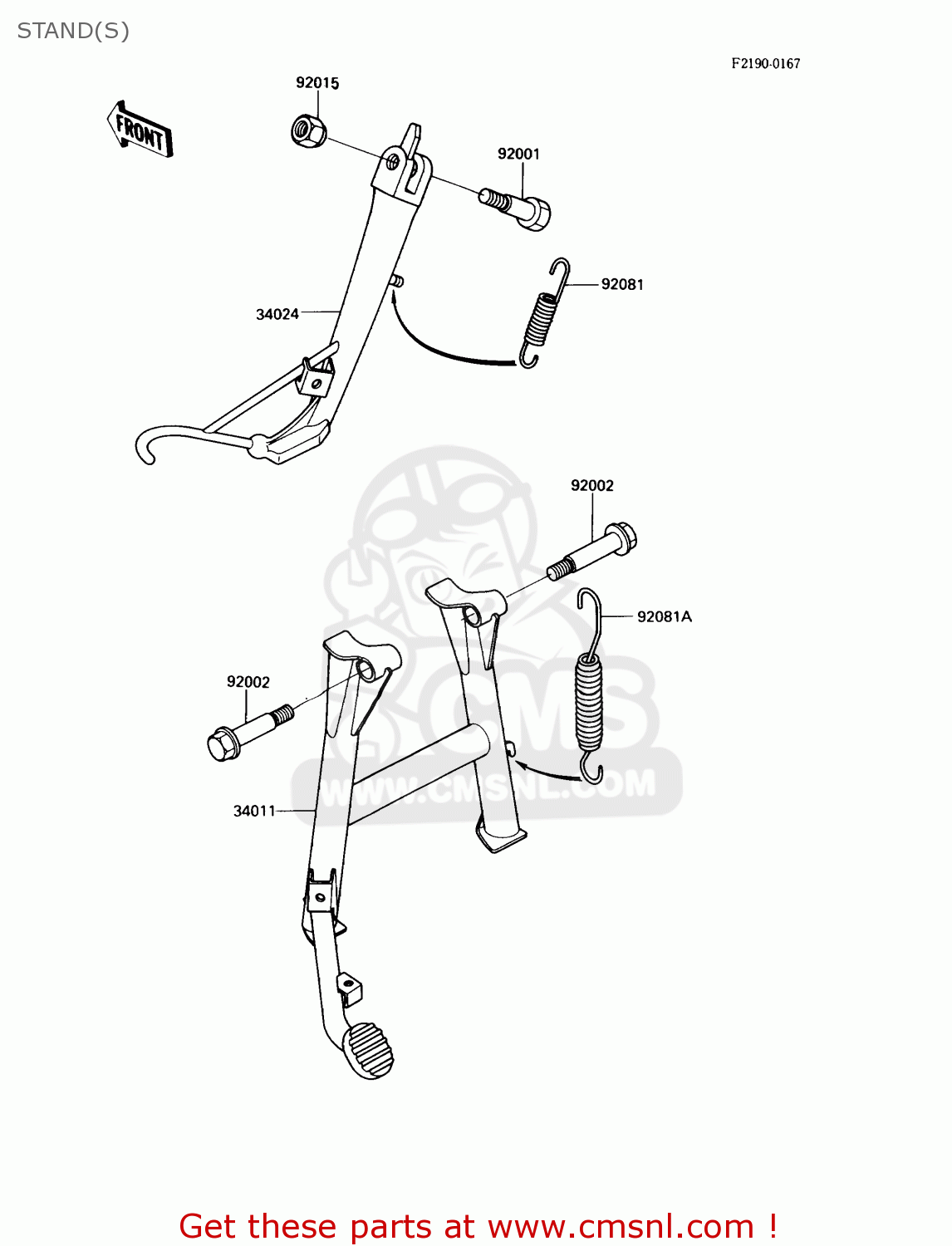 STAND(S) ZX900A6 1989 EUROPE UK FR FG NR SD