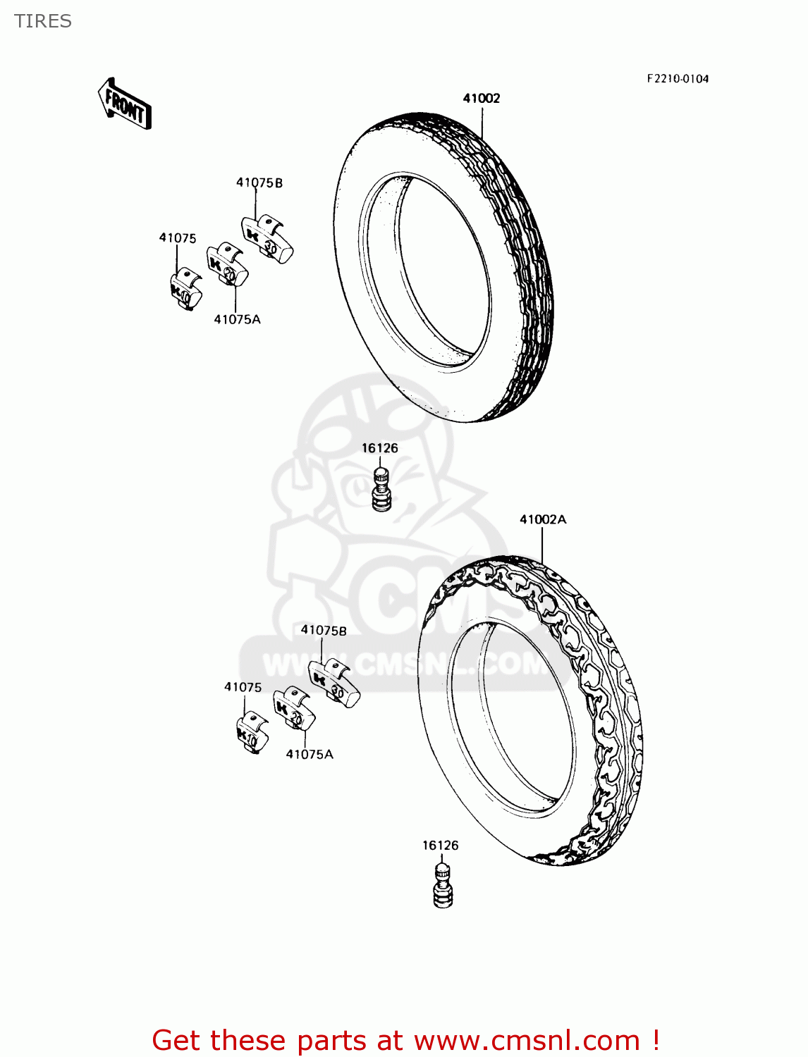 TIRES ZX900A6 1989 EUROPE UK FR FG NR SD