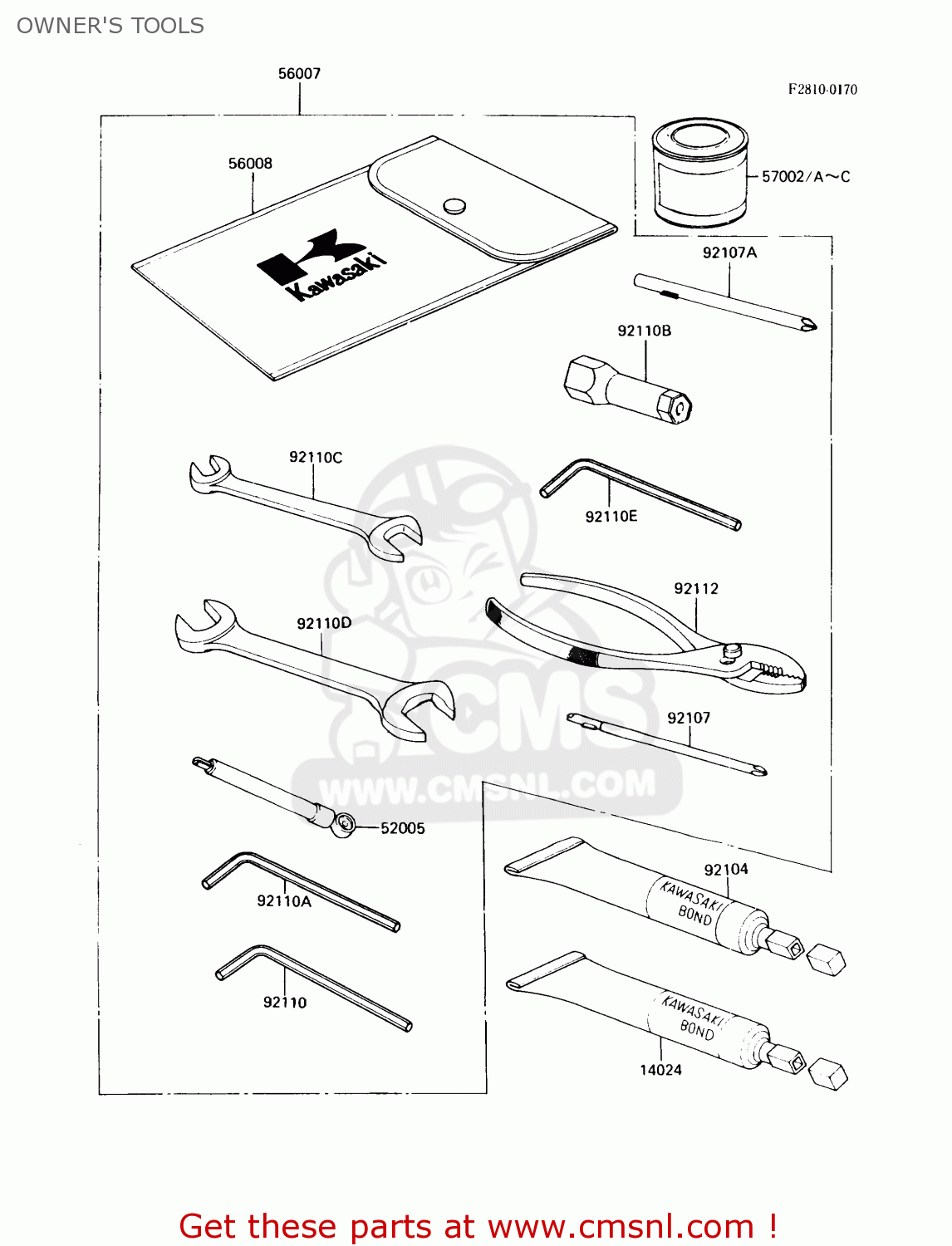 OWNER'S TOOLS ZX900A6 1989 EUROPE UK FR FG NR SD