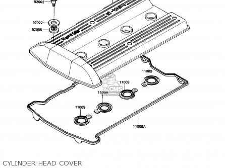 CYLINDER HEAD COVER - ZX900A6 1989 EUROPE UK FR FG NR SD