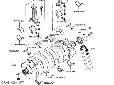 CRANKSHAFT - ZX900A6 1989 EUROPE UK FR FG NR SD