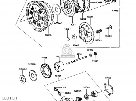 CLUTCH - ZX900A6 1989 EUROPE UK FR FG NR SD