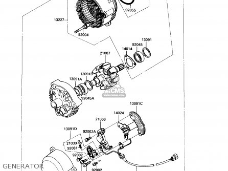 GENERATOR - ZX900A6 1989 EUROPE UK FR FG NR SD