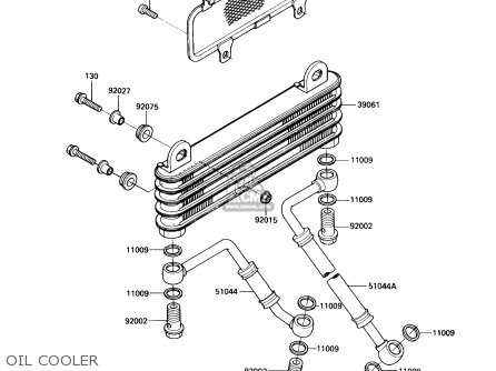 OIL COOLER - ZX900A6 1989 EUROPE UK FR FG NR SD