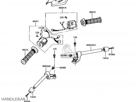 HANDLEBAR - ZX900A6 1989 EUROPE UK FR FG NR SD