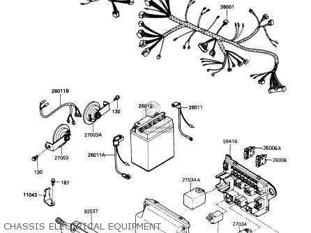 CHASSIS ELECTRICAL EQUIPMENT - ZX900A6 1989 EUROPE UK FR FG NR SD