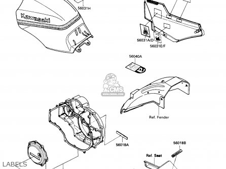 LABELS - ZX900A6 1989 EUROPE UK FR FG NR SD