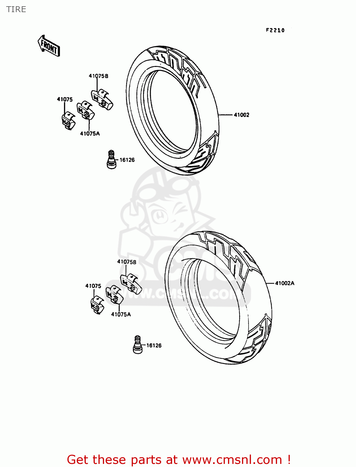 TIRE ZX900A7 GPZ900R 1990 EUROPE UK FG NR SD SP
