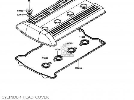 CYLINDER HEAD COVER - ZX900A7 GPZ900R 1990 EUROPE UK FG NR SD SP