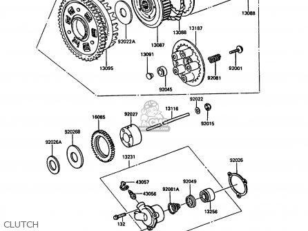 CLUTCH - ZX900A7 GPZ900R 1990 EUROPE UK FG NR SD SP