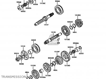 TRANSMISSION - ZX900A7 GPZ900R 1990 EUROPE UK FG NR SD SP