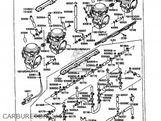 CARBURETOR(1/4) - ZX900A7 GPZ900R 1990 EUROPE UK FG NR SD SP