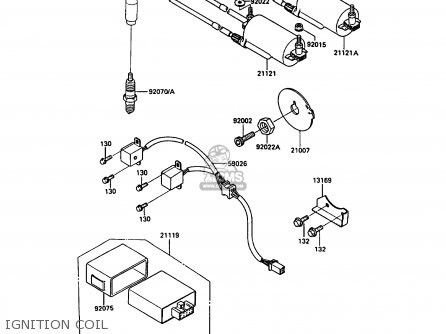 IGNITION COIL - ZX900A7 GPZ900R 1990 EUROPE UK FG NR SD SP