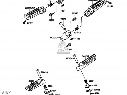 STEP - ZX900A7 GPZ900R 1990 EUROPE UK FG NR SD SP