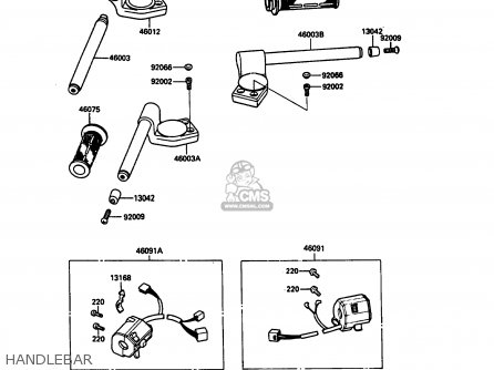 HANDLEBAR - ZX900A7 GPZ900R 1990 EUROPE UK FG NR SD SP