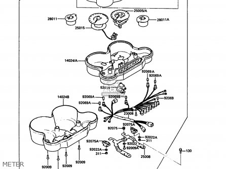 METER - ZX900A7 GPZ900R 1990 EUROPE UK FG NR SD SP