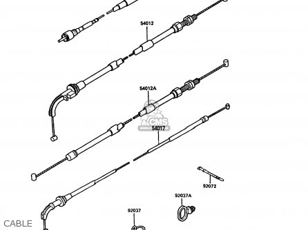 CABLE - ZX900A7 GPZ900R 1990 EUROPE UK FG NR SD SP