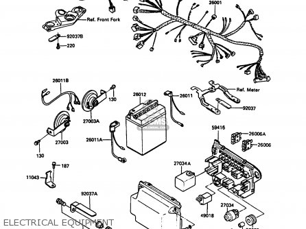 ELECTRICAL EQUIPMENT - ZX900A7 GPZ900R 1990 EUROPE UK FG NR SD SP