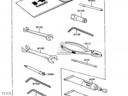 TOOL - ZX900A7 GPZ900R 1990 EUROPE UK FG NR SD SP