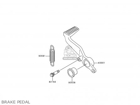 BRAKE PEDAL - ZX900B1 NINJA ZX9R 1994 EU UK FR NL AR FG GR IT NR SD SP ST