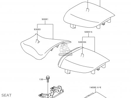 SEAT - ZX900B1 NINJA ZX9R 1994 EU UK FR NL AR FG GR IT NR SD SP ST