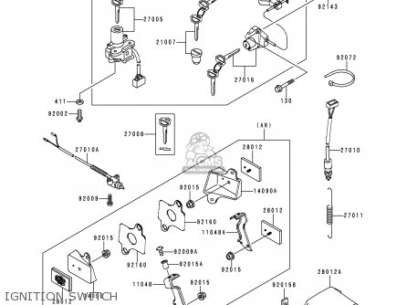 IGNITION SWITCH - ZX900B1 NINJA ZX9R 1994 EU UK FR NL AR FG GR IT NR SD SP ST
