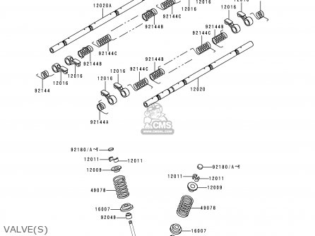 VALVE(S) - ZX900B1 NINJA ZX9R 1994 USA CALIFORNIA CANADA