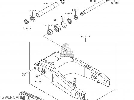 SWINGARM - ZX900B1 NINJA ZX9R 1994 USA CALIFORNIA CANADA