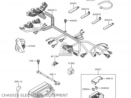 CHASSIS ELECTRICAL EQUIPMENT - ZX900B1 NINJA ZX9R 1994 USA CALIFORNIA CANADA