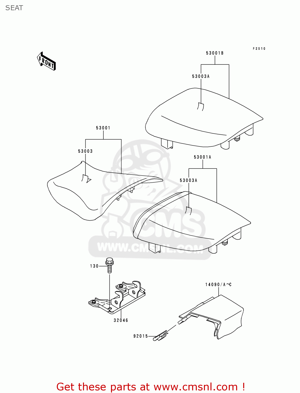 SEAT ZX900B2 NINJA ZX9R 1995 EU UK FR NL AR FG GR IT NR SD SP ST