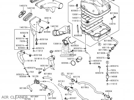 AIR CLEANER - ZX900B2 NINJA ZX9R 1995 EU UK FR NL AR FG GR IT NR SD SP ST