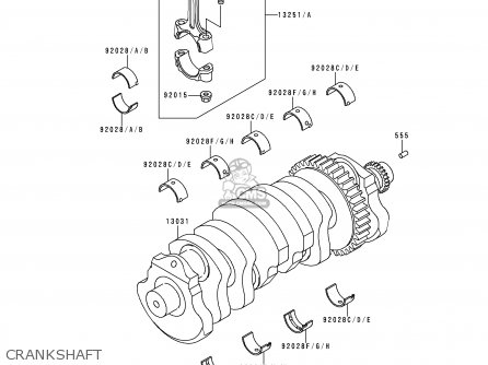 CRANKSHAFT - ZX900B2 NINJA ZX9R 1995 EU UK FR NL AR FG GR IT NR SD SP ST