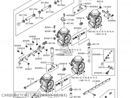CARBURETOR(1/4)(ZX900-B2/B3) - ZX900B2 NINJA ZX9R 1995 EU UK FR NL AR FG GR IT NR SD SP ST