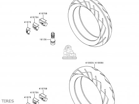 TIRES - ZX900B2 NINJA ZX9R 1995 EU UK FR NL AR FG GR IT NR SD SP ST