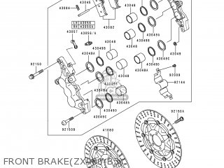 FRONT BRAKE(ZX900-B3) - ZX900B3 NINJA ZX9R 1996 EU UK FR NL AR FG GR IT NR SD SP ST