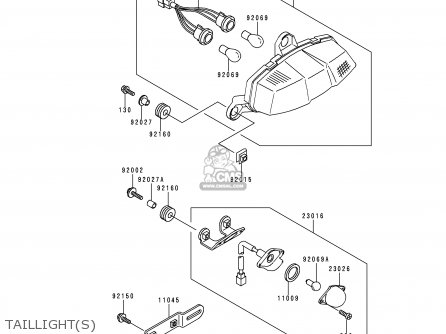 TAILLIGHT(S) - ZX900B3 NINJA ZX9R 1996 USA CALIFORNIA CANADA