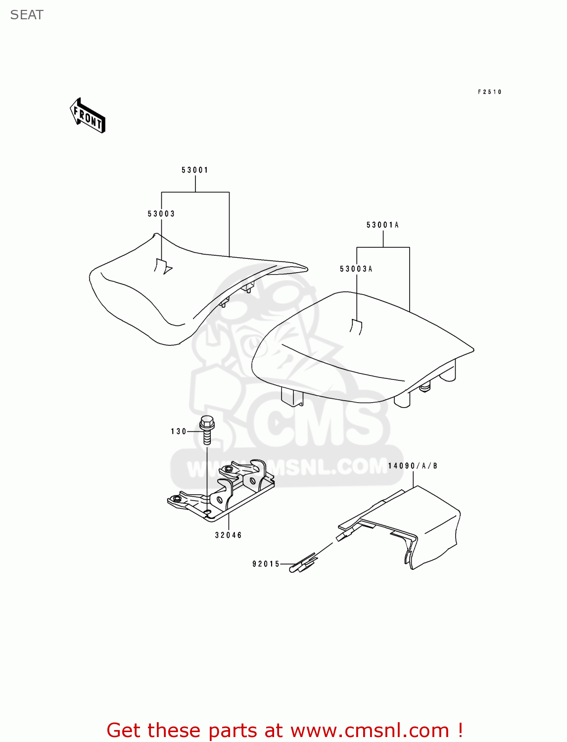 SEAT ZX900B4 NINJA ZX9R 1997 EUROPE UK FR NL AR FG GR IT NR SD SP ST