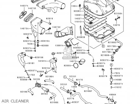 AIR CLEANER - ZX900B4 NINJA ZX9R 1997 EUROPE UK FR NL AR FG GR IT NR SD SP ST