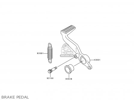 BRAKE PEDAL - ZX900B4 NINJA ZX9R 1997 EUROPE UK FR NL AR FG GR IT NR SD SP ST