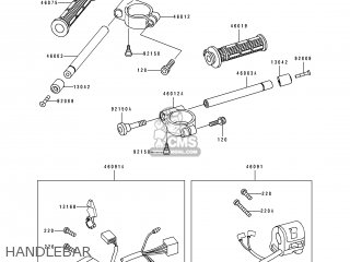 HANDLEBAR - ZX900B4 NINJA ZX9R 1997 EUROPE UK FR NL AR FG GR IT NR SD SP ST