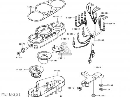 METER(S) - ZX900B4 NINJA ZX9R 1997 EUROPE UK FR NL AR FG GR IT NR SD SP ST