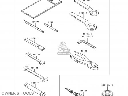 OWNER'S TOOLS - ZX900B4 NINJA ZX9R 1997 EUROPE UK FR NL AR FG GR IT NR SD SP ST