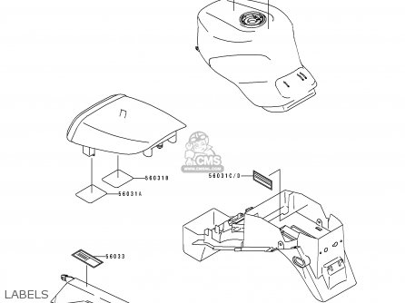 LABELS - ZX900B4 NINJA ZX9R 1997 EUROPE UK FR NL AR FG GR IT NR SD SP ST