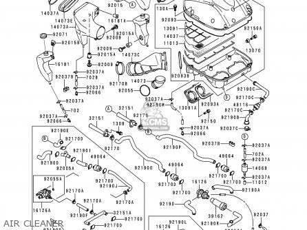 AIR CLEANER - ZX900B4 NINJA ZX9R 1997 USA CALIFORNIA CANADA