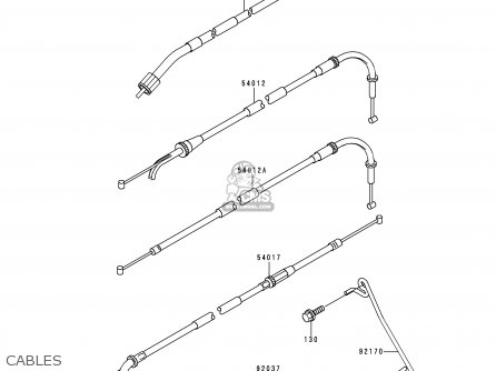 CABLES - ZX900B4 NINJA ZX9R 1997 USA CALIFORNIA CANADA