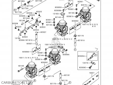 CARBURETOR(1/4) - ZX900C1 NINJA ZX9R 1998 EUROPE UK FR NL AR FG GR IT NR SD SP