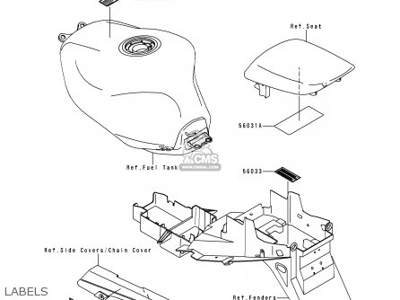 LABELS - ZX900C1 NINJA ZX9R 1998 EUROPE UK FR NL AR FG GR IT NR SD SP