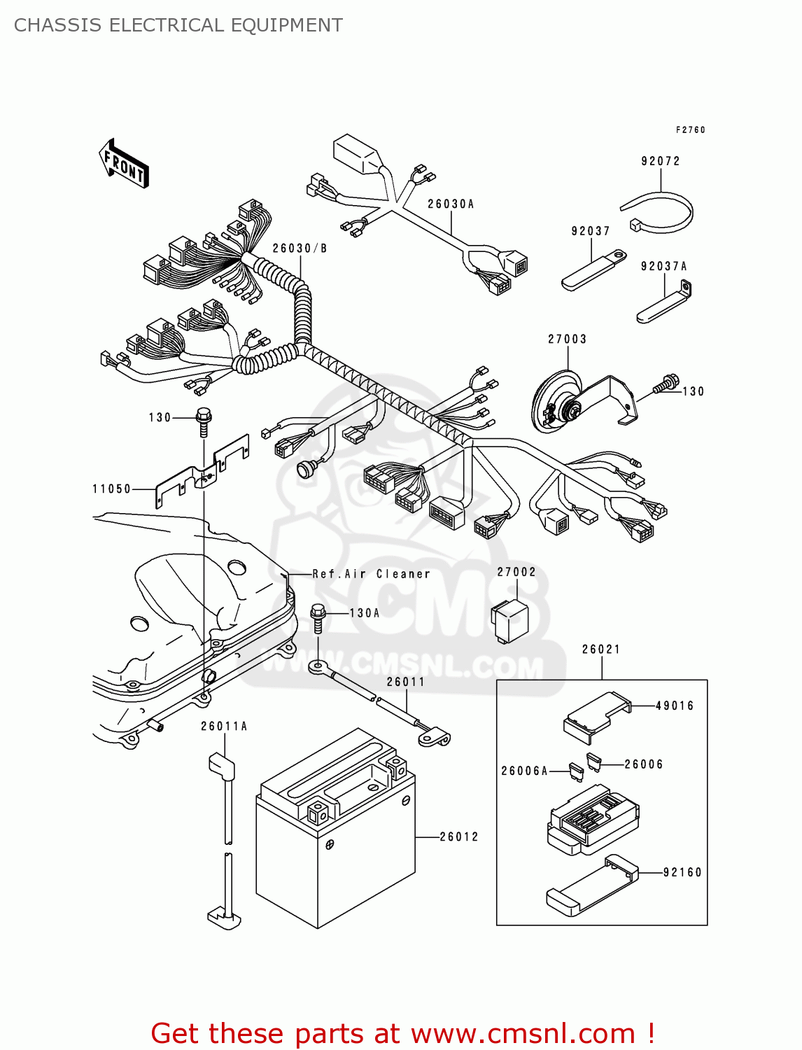 CHASSIS ELECTRICAL EQUIPMENT ZX900C2 NINJA ZX9R 1999 USA CALIFORNIA CANADA